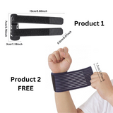 NEW Black Finger Support Protector for Sports With Free Elastic Wrist Band - Pain Relief Finger Guard & Protective Gear - Judo, MMA, Volleyball, Basketball, Rugby