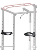 Fitness Metal Dip Bar Attachments Pull Up Grip Handles Barbell Rack Holders Power Cage Attachment Deadlift Squat Rack Multi Grip