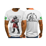 OSS - Brazilian Jiu-Jitsu BJJ grappling Animal Anime Bully Graphic 3D Printed T-Shirt Quick Dry