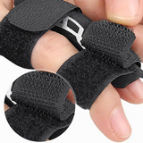 NEW Black Finger Support Protector for Sports With Free Elastic Wrist Band - Pain Relief Finger Guard & Protective Gear - Judo, MMA, Volleyball, Basketball, Rugby