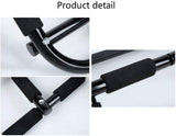 Oss - Multi-Grip Chin-Up/Pull-Up Bar, Heavy Duty Doorway Trainer for Home Gym, Black. Includes a Free Figure 8 Resistance Bands