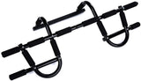 Oss - Multi-Grip Chin-Up/Pull-Up Bar, Heavy Duty Doorway Trainer for Home Gym, Black. Includes a Free Figure 8 Resistance Bands