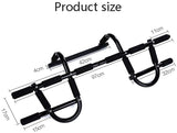 Oss - Multi-Grip Chin-Up/Pull-Up Bar, Heavy Duty Doorway Trainer for Home Gym, Black. Includes a Free Figure 8 Resistance Bands
