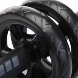 OSS - Abdominal Exercise Wheel Black Roller With Extra Thick Knee Pad Mat