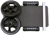 OSS - Abdominal Exercise Wheel Black Roller With Extra Thick Knee Pad Mat