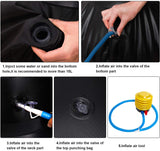 Punch Bag, Inflatable Free-Standing Fitness Sandbag with a Free Foot Air Pump