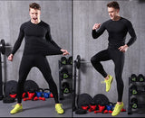 OSS - Compression Pants - Men's Tights Base Layer Leggings, Best Running/Workout, Black, UK L_Tag XL