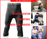 OSS - Men's 3/4 Compression Tight Pants Kneepads, Quick-Drying. Best Working Knee Pads.