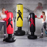 Punch Bag, Inflatable Free-Standing Fitness Sandbag with a Free Foot Air Pump