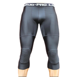 OSS - Men's 3/4 Compression Tight Pants Kneepads, Quick-Drying. Best Working Knee Pads.