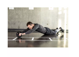 OSS - Abdominal Exercise Wheel Black Roller With Extra Thick Knee Pad Mat