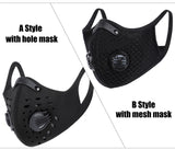 Sport Face Mask Anti Pollution Dust Half Face Mask with 2 Activated Carbon Air Filters