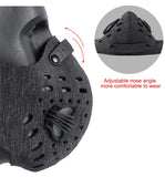 Sport Face Mask Anti Pollution Dust Half Face Mask with 2 Activated Carbon Air Filters