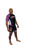 OSS Sports Men's BJJ, No GI, MMA, Top Plus Shorts Double-Layer Quick Dry - BJJ Grading Set - 2 PCS